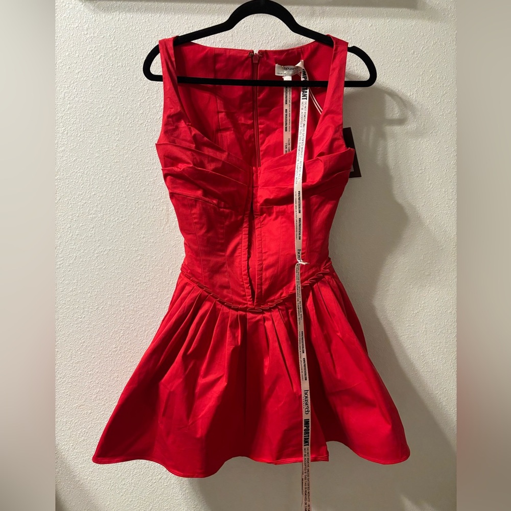 House of Cb ‘Cupid’ Red Mini Dress S+ reg length - Picture 2 of 4